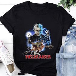 hellraiser movie t-shirt, hellraiser shirt, hellraiser graphic tee, hellraiser pinhead shirt, hellraiser halloween shirt