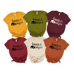 camping shirt, happy camper t shirt, camping buddie, hiking shirt,unisex clothing, nature lover gift, adventure shirt