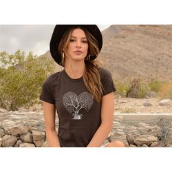 tree shirt, tree silhouette shirt, tree heart shirt, camp outdoors nature campers t-shirt tent forest camper nature love