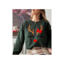 christmas reindeer shirt, reindeer family matching shirt, christmas sweatshirt, christmas ugly sweater, reindeer shirt,