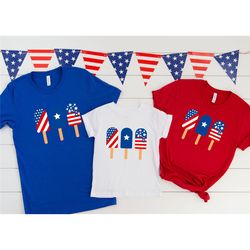 ice cream matching shirt, 4th of july family matching shirt, patriotic shirts, 4th of july family matching, independence