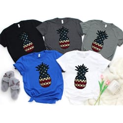 pineapple shirt usa flag shirts. 4th of july shirts, independence day shirts, 4th of july for men, 4th of july for women