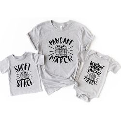 pancake maker shirt, daddy and me shirt, father's day shirt, matching assistant shirts, mommy and me, matching family sh
