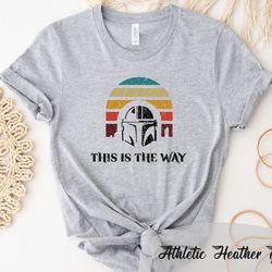 this is the way t-shirt, this is the way disney shirt, disney inspired shirt, the mandalorian shirt, disney world shirt,