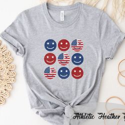 america smile shirt, american smile flag smile face shirt, 4th of july shirt, fourth of july shirt, usa flag shirt, free