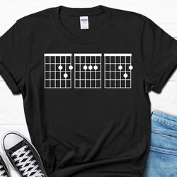 guitar dad shirt, dad guitar chords t-shirt, guitarist dad birthday gift tshirt, guitar strings father tee, musician dad