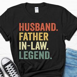 husband father-in-law legend shirt, father-in-law father's day gift, dad in law men's gifts for him, father-in-law retro