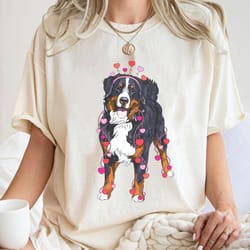 bernese moutain shirt, heart dog shirt, dog mom t-shirt, dog mama tee, pet lovers, dog lovers gift