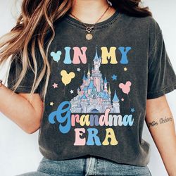 in my grandma era shirt, new grandma tee, cool grandma t-shirt, mother's day gifts for nana, disneyland trip