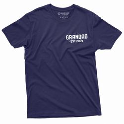 men's granddad 2024 t-shirt grandfather tee shirt abuelo papa gift birthday father's day new grandpa shirt