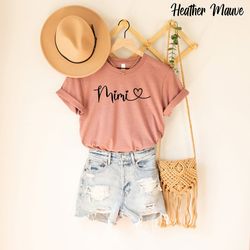 mimi shirt, mimi with heart shirt, grandma shirt, mother shirt, valentine shirt, mother's day shirt, mimi gift