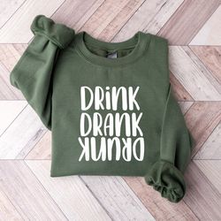 st. patrick's day shirt,drink drank drunk shirt,irish shirt,st. patrick's day shirt for women,luck of the irish,shamrock