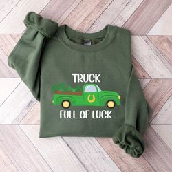 truck full of luck comfort colors shirt,irish women shirt,st patrick's day shirts, luck of the irish tee, shamrock shirt