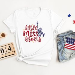 little miss liberty shirt, 4th of july gift, 4th of july shirt, patriotic shirt, fireworks t-shirt, american flag tee, 4