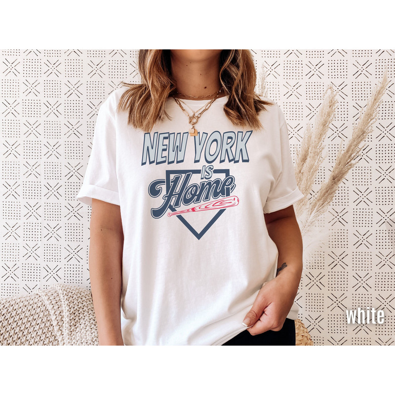 New York Baseball Is Home Shirt, Retro 90s Throwback Shirt, Modern Art Style Base Ball T-shirt, Gameday Apparel, NYY Sports Fan Gift Idea.jpg