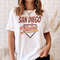 San Diego Baseball Is Home Shirt, Retro 90s Throwback Shirt, Modern Art Style Base Ball T-shirt, Gameday Apparel, SD Sports Fan Gift Idea 1.jpg