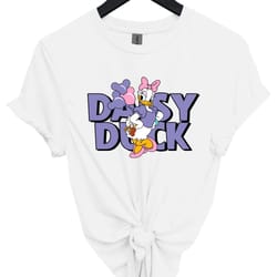 daisy duck shirt, daisy with balloon shirt, disney balloon shirt, disney womans shirt, disney world shirt, cool daisy du