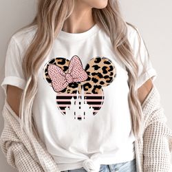 leopard mouse head, disney ear shirt, minnie castle shirt, minnie mouse shirt, disney castle shirt, disneyland shirt, di