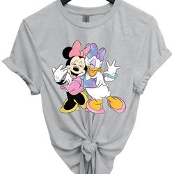 minnie mouse and daisy duck, family adventure, disney world apparel, mickeys companion tee, miss mouse and duck, mickeys