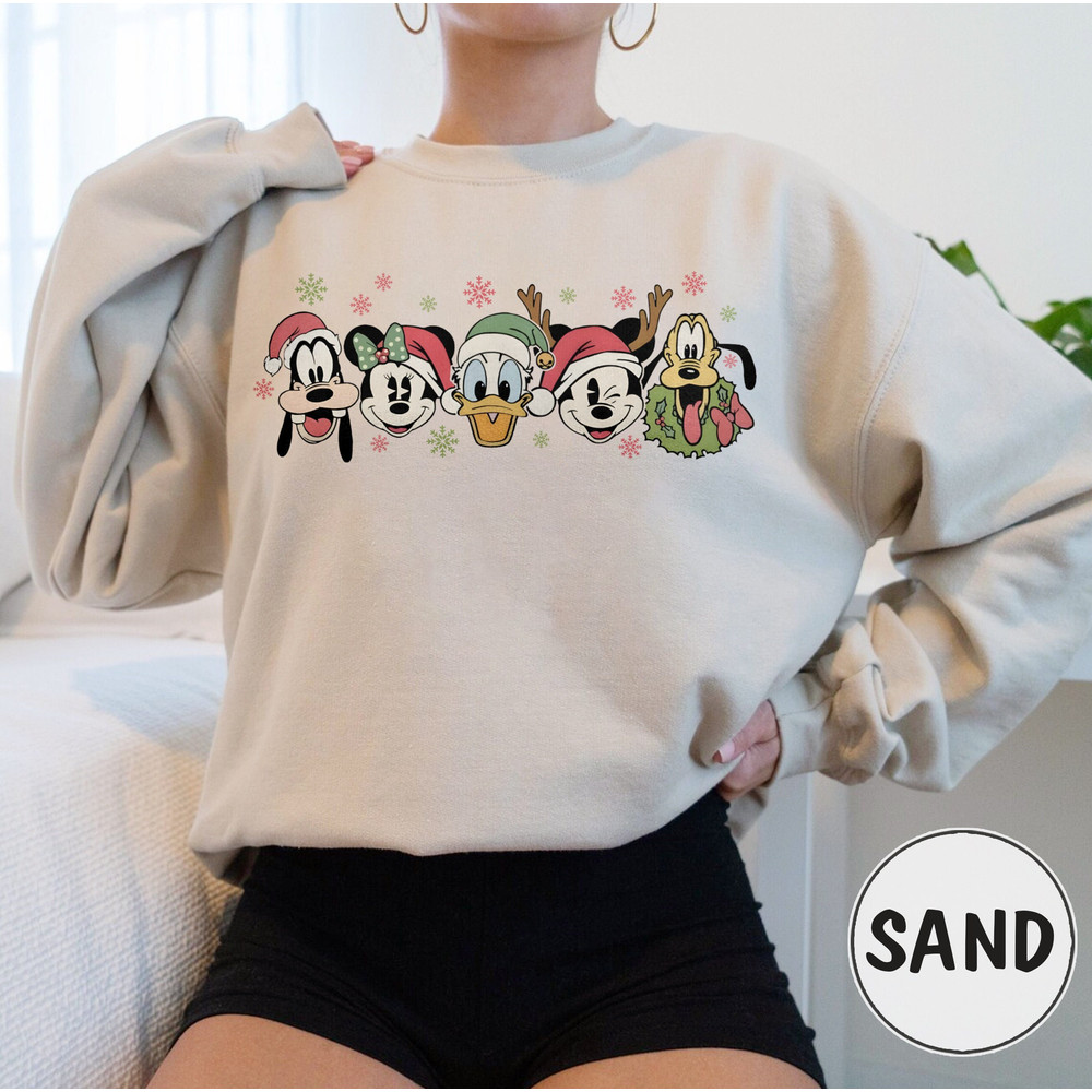 Christmas Mickey and Friends Sweatshirt, Disneyland Christmas Sweatshirts, Christmas Family Shirt, Mickey Xmas Sweatshirt, Christmas Sweater.jpg