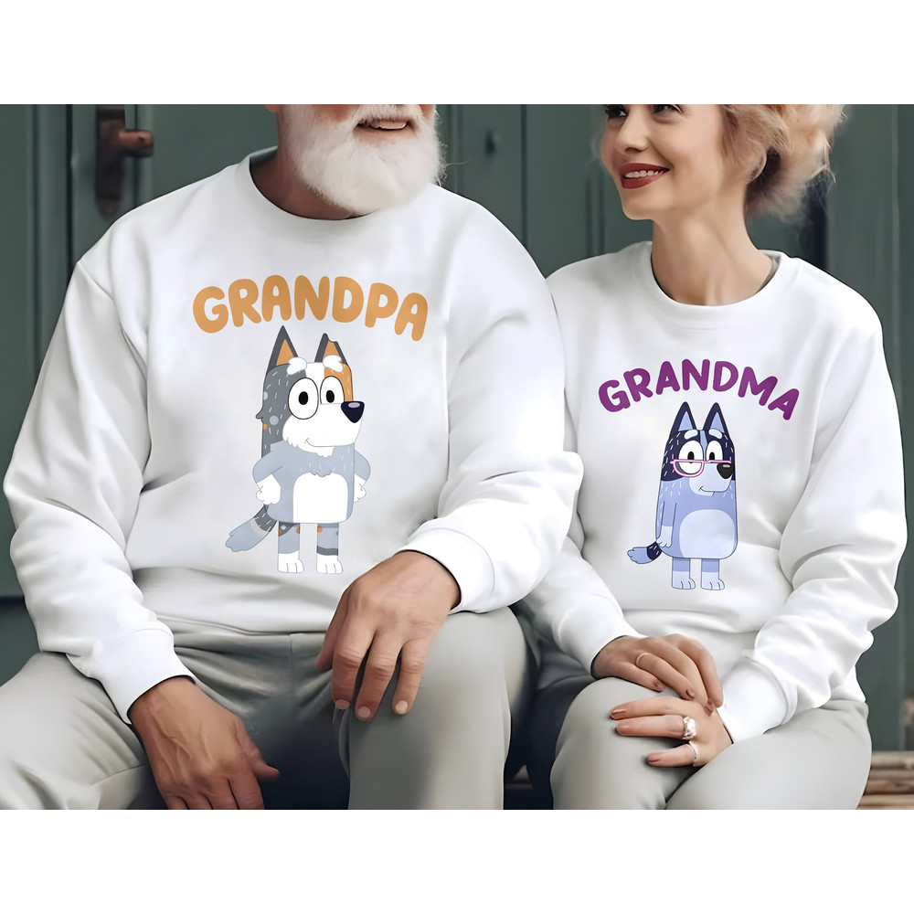 Vintage Grandpa Grandma Bluey Sweatshirt, Grandpa Bluey Sweatshirt, Bob Bluey Shirt, Bluey Shirt, Bluey Family Shirt, Bluey Grandma Shirt.jpg