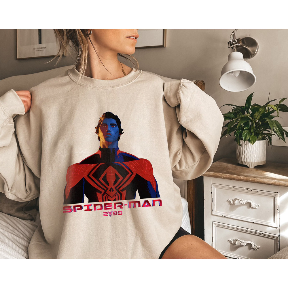 Vintage The Amazing Spider 2099 Sweatshirts, Spider-Man Across The Spider-Verse 2023 Sweatshirt, Miguel O'Hara Shirt, Marvel Fan Gift Shirts.jpg