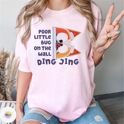 bluey bingo little bug on the wall sweatshirt, bluey heeler family ding jing xmas ugly shirt, bluey santa red hat, merry