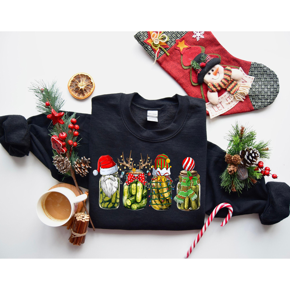 Canned Pickles Christmas Light Shirt, Funny Canned Pickles Shirts, Canning Season t shirt, Canning Season Shirts, Homemade Pickles T-Shirt.jpg