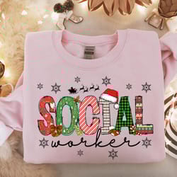 christmas social worker gifts, social worker sweatshirt, gift for social worker, school counselor, therapist sweatshirts