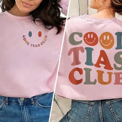 cool tias club sweatshirt, christmas aunt shirt, tias shirt, spanish auntie shirt, gift for aunt, gift for tias, new aun