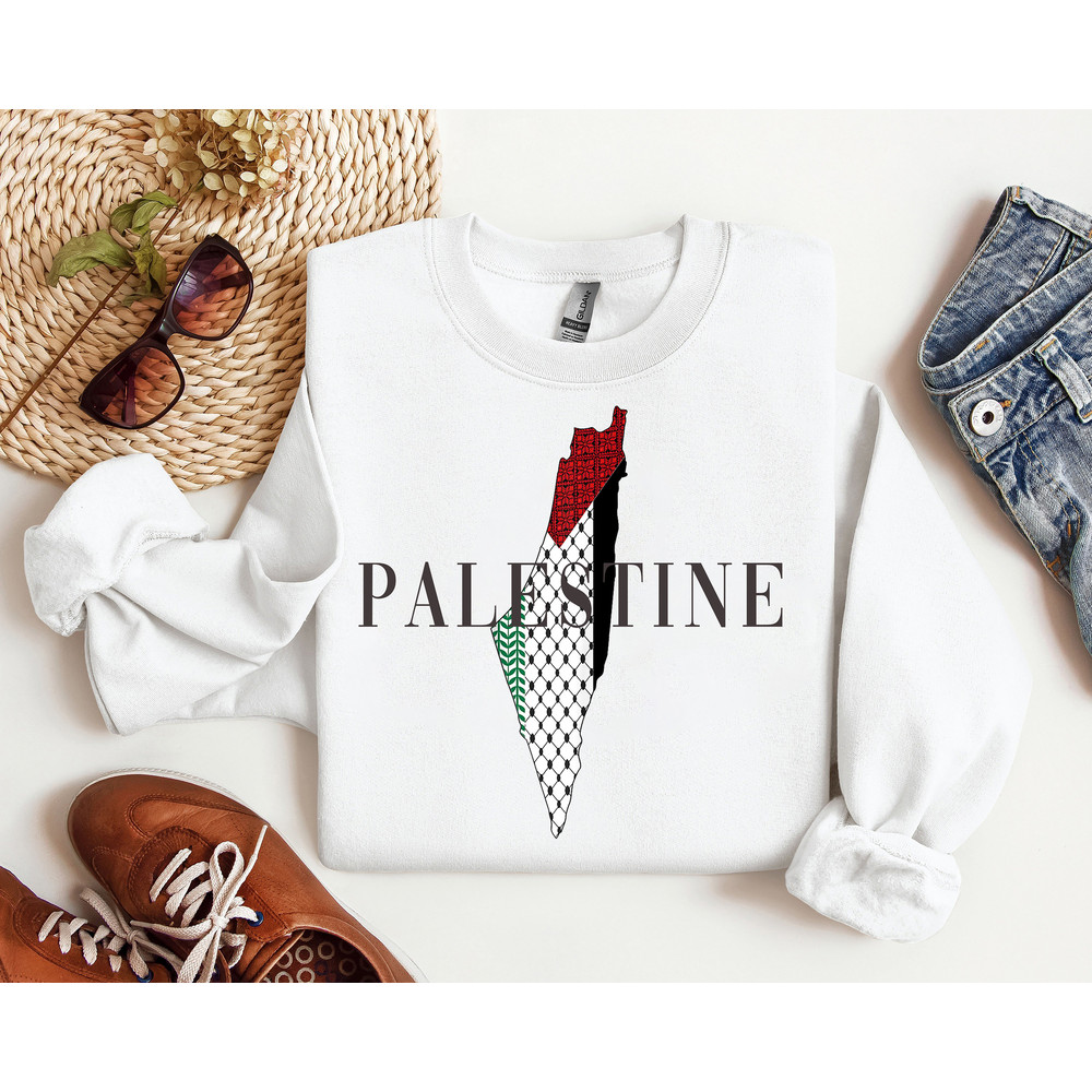 Free Palestine Sweatshirt, Palestine Map Shirt, Free Palestine Sweatshirt, Palestine Gift, Palestine Solidarity Unisex, Palestine T-Shirt.jpg