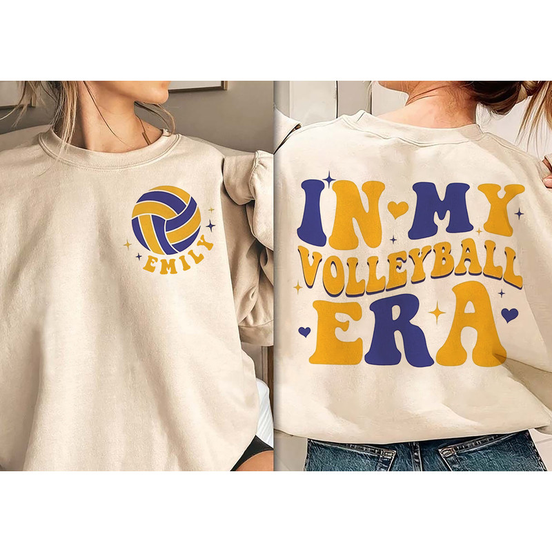 In My Volleyball Era Sweatshirt, Volleyball Lover Sweatshirt, Volleyball Sweater, Volleyball Team Shirt, Volleyball Crewneck,Volleyball Gift.jpg