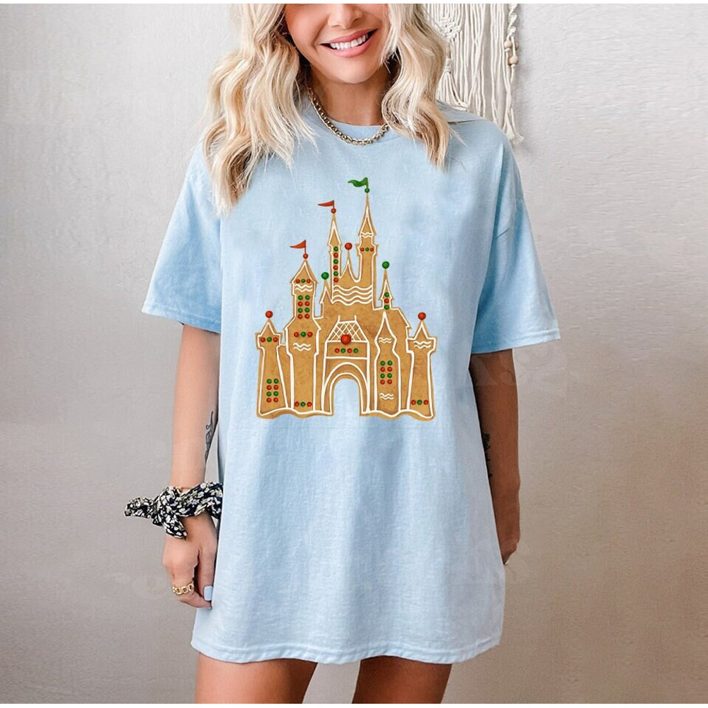 Disney Gingerbread Castle Shirt, Christmas Castle Shirt, Disney Christmas Shirt, Mickey Christmas Shirt..jpg