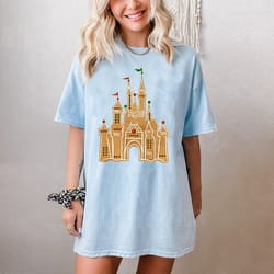 disney gingerbread castle shirt, christmas castle shirt, disney christmas shirt, mickey christmas shirt.