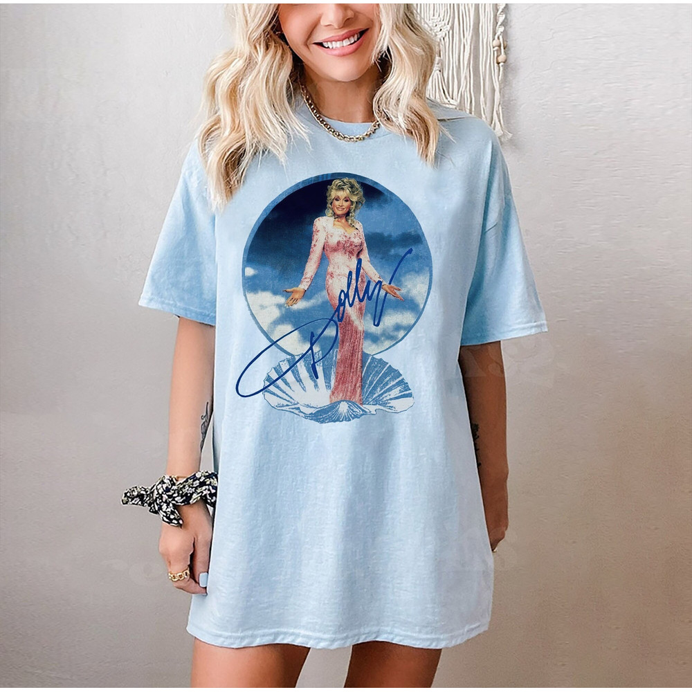 Dolly Parton Signatural Shirt, Dolly Rock Music Shirt, Retro Dolly Parton Country Music Shirt, Dolly Album Music Shirt.jpg
