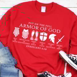 put on the full armor of god shirt,catholic shirt, christian shirts, religious gifts for women, bible verse shirt,christ