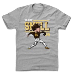 blake snell men's cotton t-shirt - san diego baseball blake snell cartoon wht