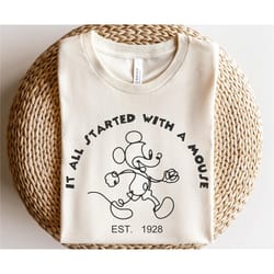 it all started with a mouse shirt, disneyland shirt, disneyland shirts, oversized disney shirt, matching disney shirt, m