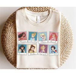 disney princess shirt, disneyland shirt, disney world shirt, cinderella, ariel, moana, elsa, jasmine, belle, rapunzel, o