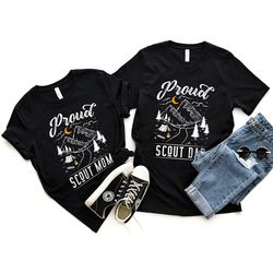 proud scout dad mom shirt, dad troop leader shirt, camping gift for scout dad