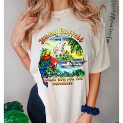 thank you for the memories jimmy buffett shirt, vintage trop rock island tee, parrothead fan gift, jimmy buffett margari