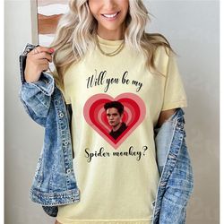 twilight shirt will you be my spider monkey shirts, twilight y2k meme t-shirt, robert pattinson shirt, trendy shirt, twi