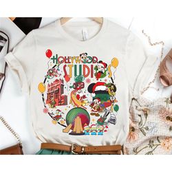 vintage disney hollywood studios sweatshirt | disneyland x-mas t-shirt | disney family tee | disneyland trip outfits | d