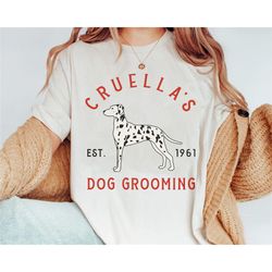 disney cruella's dog grooming shirt | one hundred and one dalmatians t-shirt | walt disney world tee | disneyland trip o