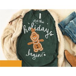 vintage olaf gingerbread cookie sweatshirt | let the holidays begin t-shirt | frozen disney christmas tee | disneyland t