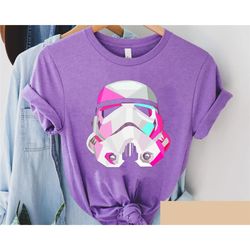 retro disney star wars shirt | stormtrooper geometricprism helmet t-shirt | galaxy's edge | star wars day tee | star war