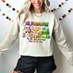 happy hallothanksmas sweater, halloween shirt, thanksgiving shirt, christmas shirt, winter clothing, cute halloween , fa