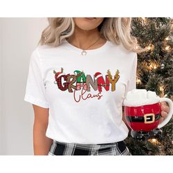 granny claus shirt, grandma claus shirt, grammy claus shirt, christmas grandma claus shirt, gifts for nana gigi
