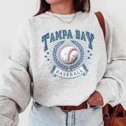 tampa bay sweatshirt, retro style, vintage style shirt, 90s throwback sweatshirt, florida sweaters, baseball, sports fan