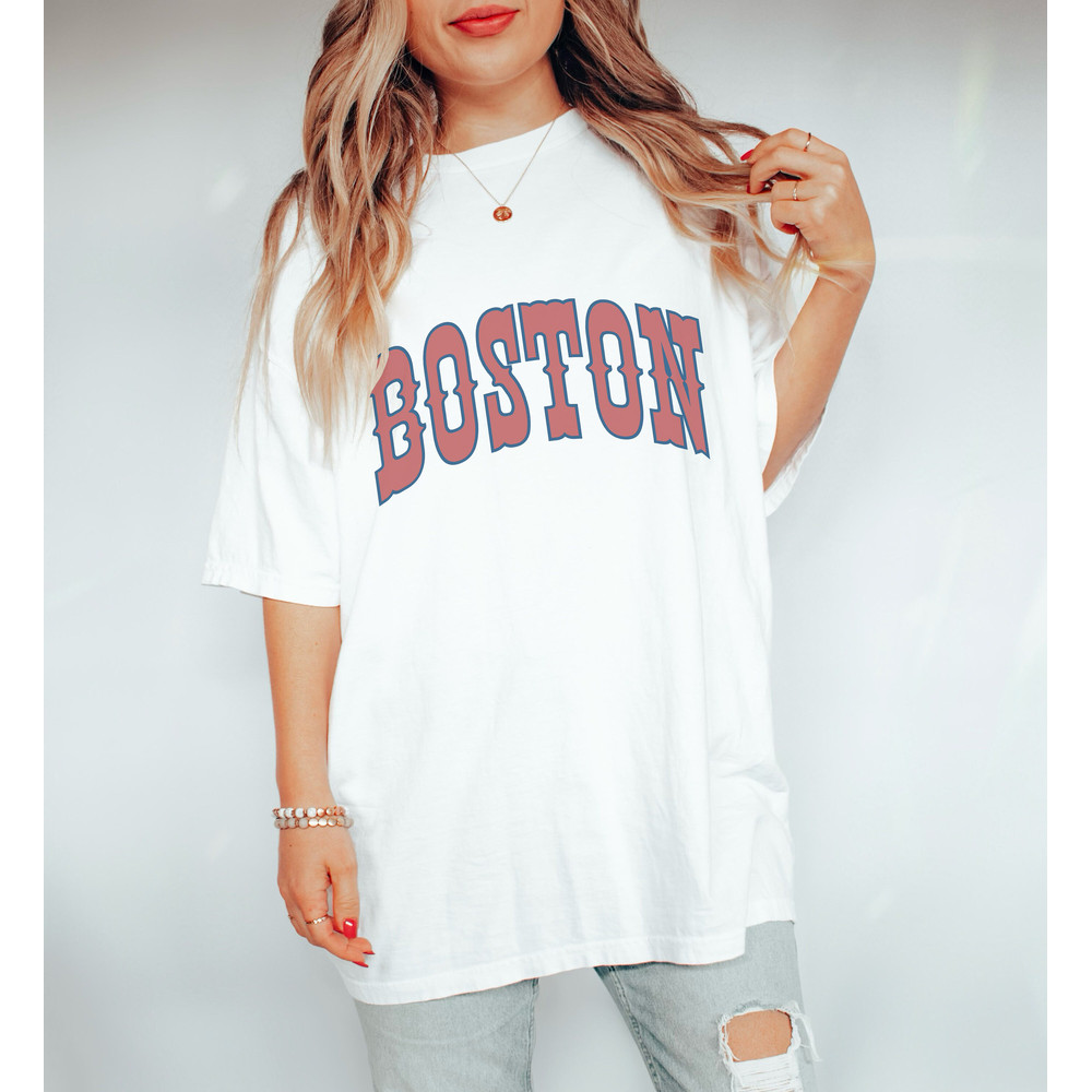 Retro Boston Baseball Shirt Boston Baseball Tshirt Retro Style T-Shirt Gift for Boston baseball Fan Boston Tee Boston.jpg